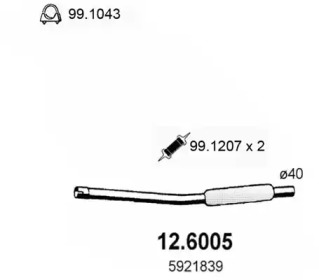 Амортизатор ASSO 12.6005