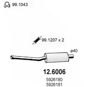 Амортизатор ASSO 12.6006