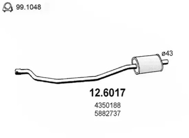 Амортизатор ASSO 12.6017