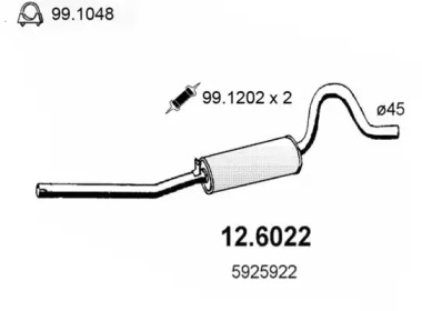 Амортизатор ASSO 12.6022