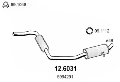 Амортизатор ASSO 12.6031