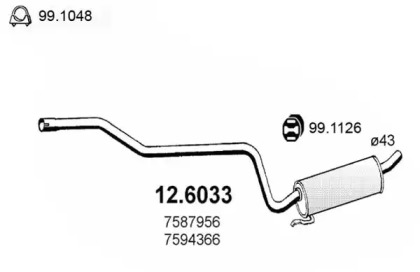 Амортизатор ASSO 12.6033