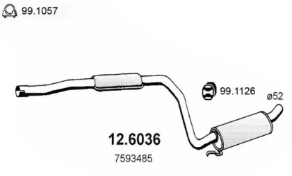 Амортизатор ASSO 12.6036