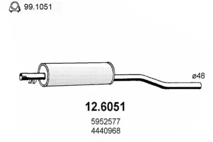 Амортизатор ASSO 12.6051