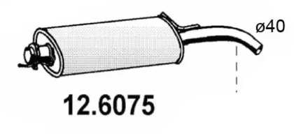 Амортизатор ASSO 12.6075