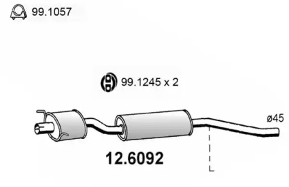 Амортизатор ASSO 12.6092