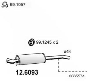 Амортизатор ASSO 12.6093