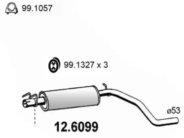 Амортизатор ASSO 12.6099