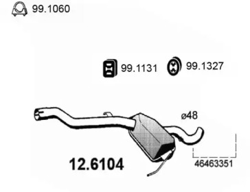 Амортизатор ASSO 12.6104