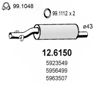 Амортизатор ASSO 12.6150