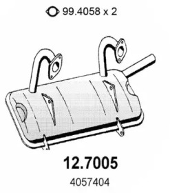 Амортизатор ASSO 12.7005