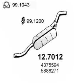 Амортизатор ASSO 12.7012