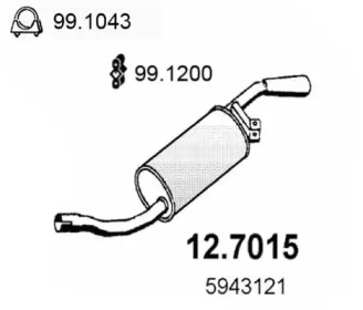 Амортизатор ASSO 12.7015