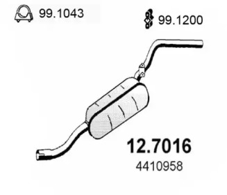 Амортизатор ASSO 12.7016