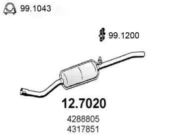 Амортизатор ASSO 12.7020