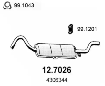 Амортизатор ASSO 12.7026