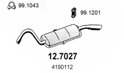 Амортизатор ASSO 12.7027