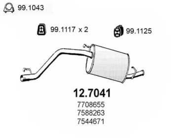 Амортизатор ASSO 12.7041