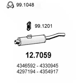 Амортизатор ASSO 12.7059