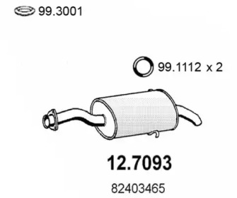 Амортизатор ASSO 12.7093