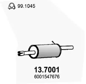 Амортизатор ASSO 13.7001