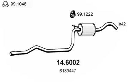 Амортизатор ASSO 14.6002