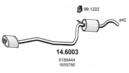 Амортизатор ASSO 14.6003