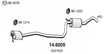 Амортизатор ASSO 14.6005