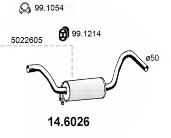 Амортизатор ASSO 14.6026