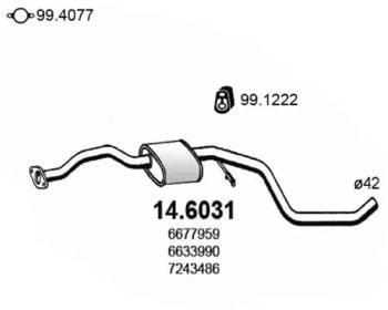 Амортизатор ASSO 14.6031