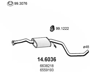 Амортизатор ASSO 14.6036