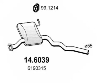 Амортизатор ASSO 14.6039