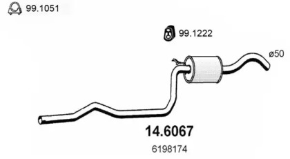 Амортизатор ASSO 14.6067