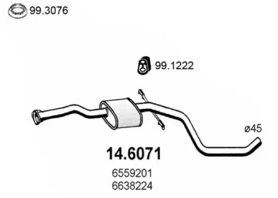 Амортизатор ASSO 14.6071