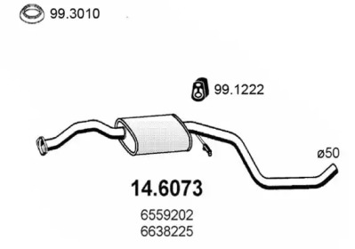 Амортизатор ASSO 14.6073