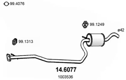 Амортизатор ASSO 14.6077