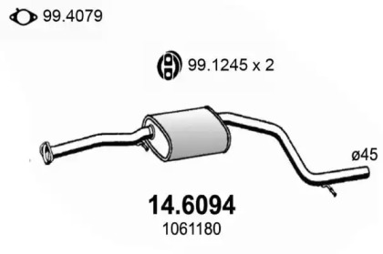 Амортизатор ASSO 14.6094