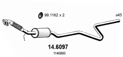 Амортизатор ASSO 14.6097