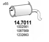 Амортизатор ASSO 14.7011