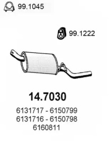 Амортизатор ASSO 14.7030