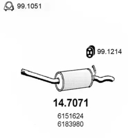 Амортизатор ASSO 14.7071