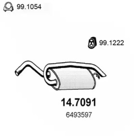 Амортизатор ASSO 14.7091