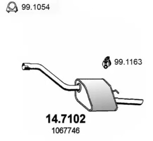 Амортизатор ASSO 14.7102