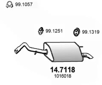 Амортизатор ASSO 14.7118