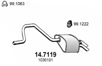 Амортизатор ASSO 14.7119