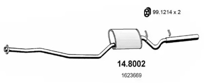 Амортизатор ASSO 14.8002