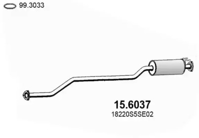 Амортизатор ASSO 15.6037