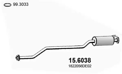 Амортизатор ASSO 15.6038