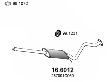 Амортизатор ASSO 16.6012