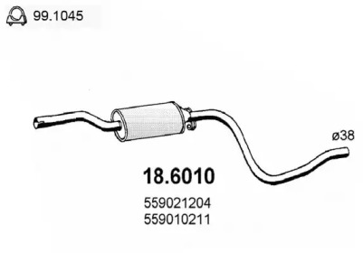 Амортизатор ASSO 18.6010